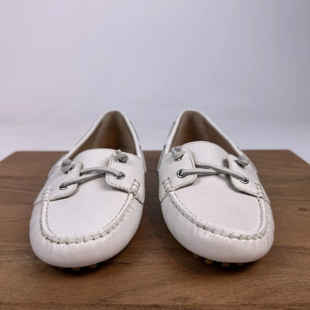 New Womens Veronica Beard Jia‎ Boat Shoe Leather Shoes Size 7.5 M